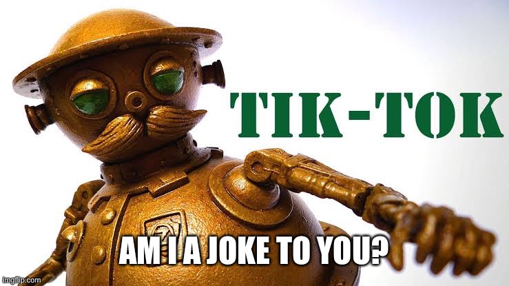 AM I A JOKE TO YOU? | image tagged in tik tok | made w/ Imgflip meme maker
