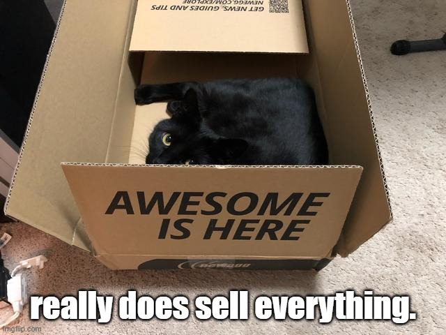 Amazon really does sell everything. | made w/ Imgflip meme maker