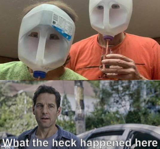 PROLLY SHOULDN'T HAVE THESE ON... | image tagged in antman what the heck happened here,memes,funny,jugs,stupid | made w/ Imgflip meme maker