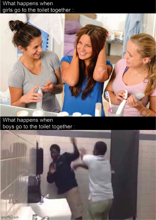 Boys vs Girls | image tagged in fun | made w/ Imgflip meme maker