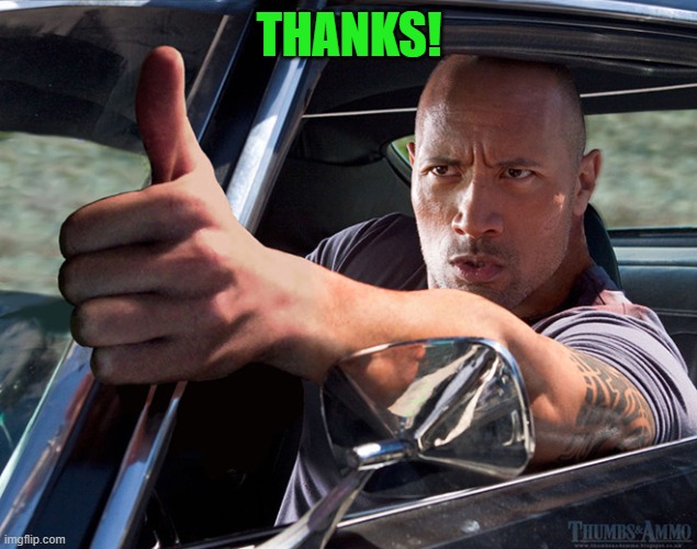 up thumb | THANKS! | image tagged in up thumb | made w/ Imgflip meme maker