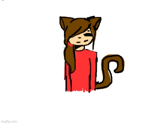 Drawing of Kat (sorry it's bad) | image tagged in blank white template | made w/ Imgflip meme maker
