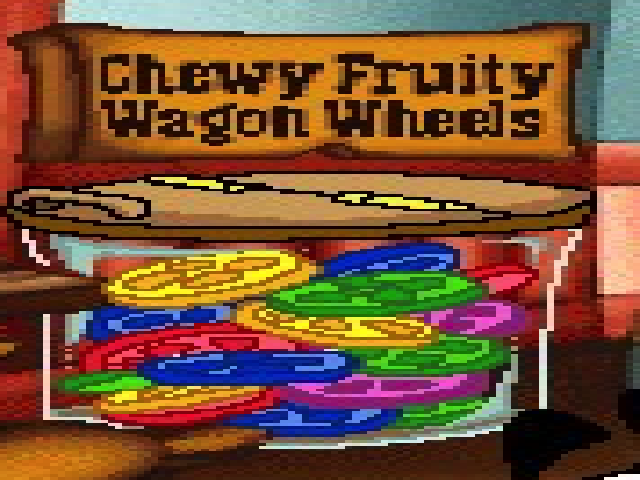 Chewy Fruity Wagon Wheels! Blank Meme Template