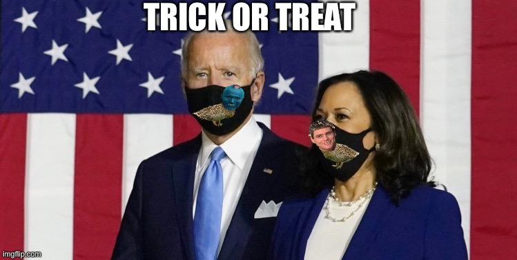 Smell My Feet | TRICK OR TREAT | image tagged in black mask dorks | made w/ Imgflip meme maker