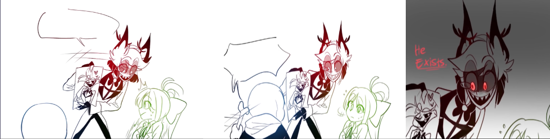 HE EXISTS. Blank Meme Template