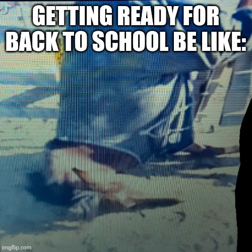 Horse gets stuck trying to jump fence | GETTING READY FOR BACK TO SCHOOL BE LIKE: | image tagged in funny | made w/ Imgflip meme maker