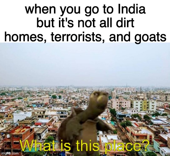when you go to India but it's not all dirt homes, terrorists, and goats; What is this place? | image tagged in blank white template | made w/ Imgflip meme maker