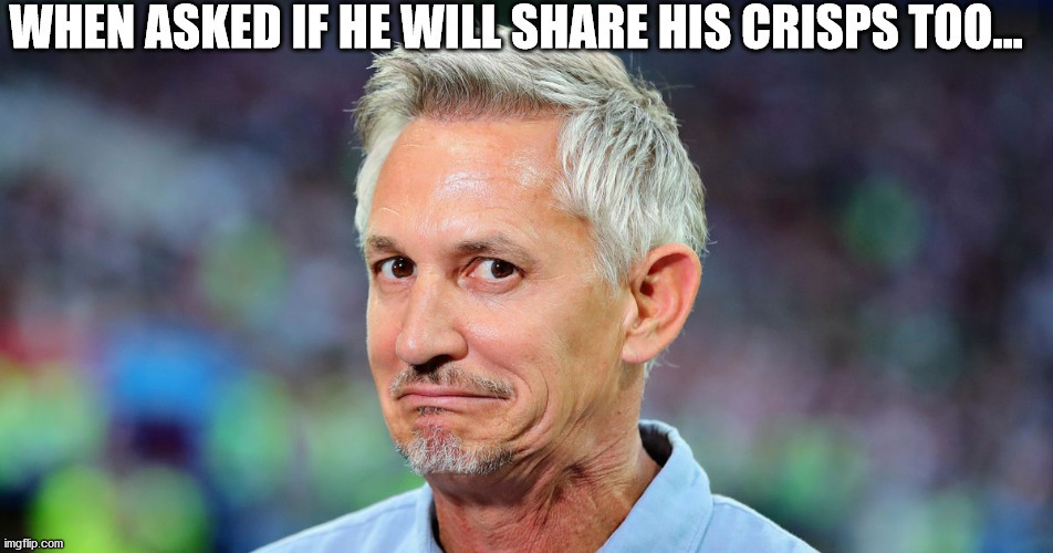 lineker | image tagged in football | made w/ Imgflip meme maker