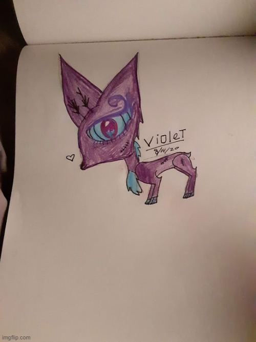 Violet the deer | image tagged in art | made w/ Imgflip meme maker