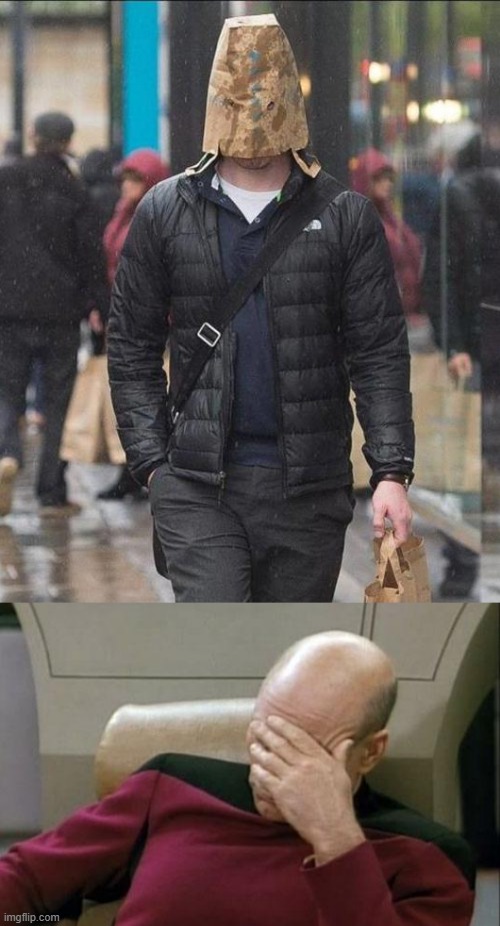 REALLY? THIS IS HOW U PROTECT URSELF FROM RAIN??? | image tagged in memes,captain picard facepalm,funny,solution,rain,stupid people | made w/ Imgflip meme maker