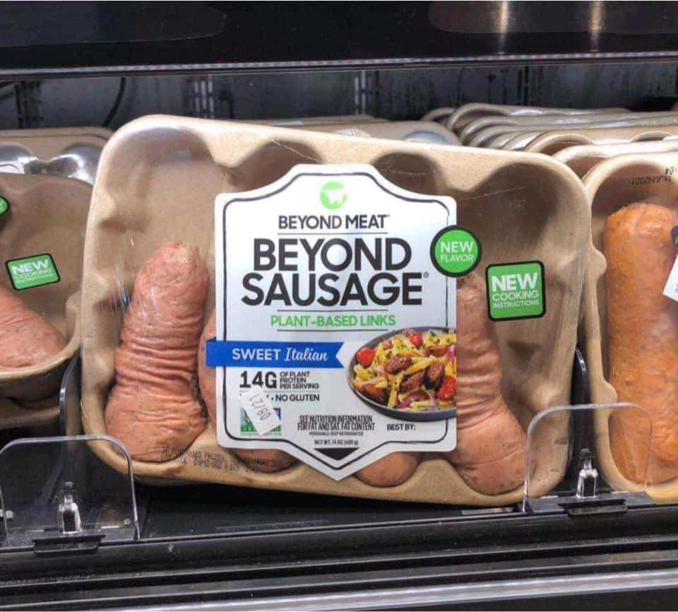 High Quality Vegan sausage Blank Meme Template