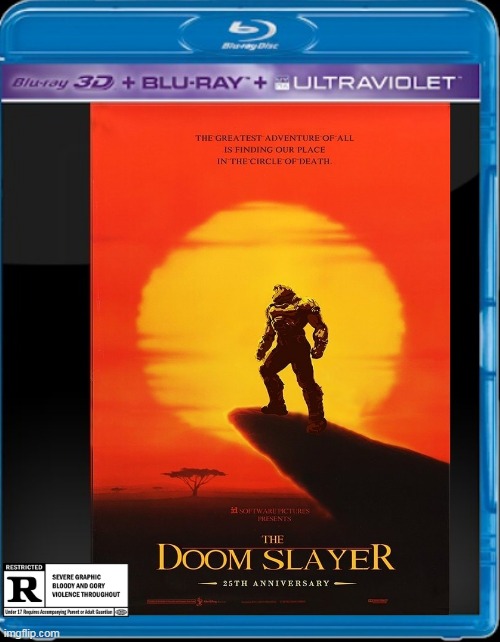 THE DOOM SLAYER | image tagged in doom,doomguy,fake movies,movies | made w/ Imgflip meme maker