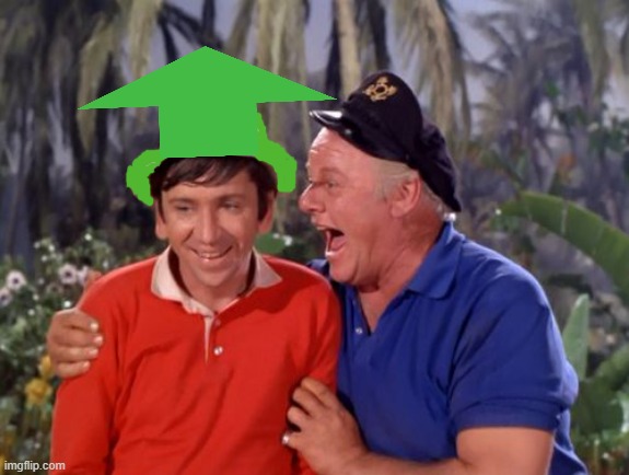 You're an Upvote Little Buddy! | image tagged in gilligan | made w/ Imgflip meme maker