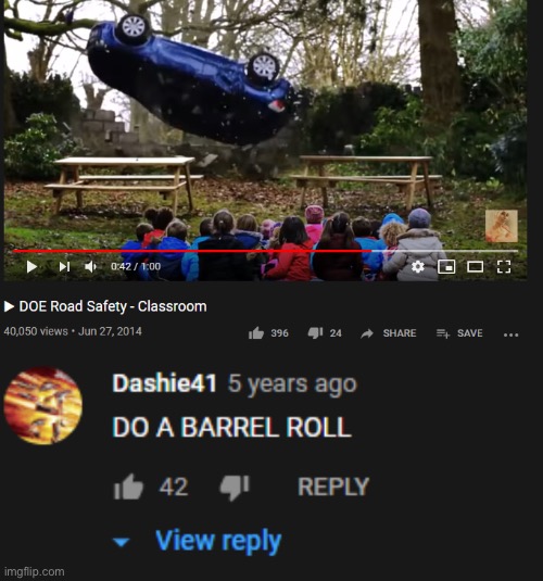 Does cursed comments from reddit and YouTube count too? | image tagged in doe road safety,youtube,cursed,do a barrel roll,memes | made w/ Imgflip meme maker