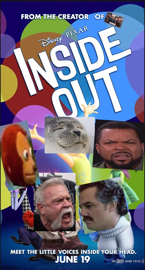 Upside Head | image tagged in memes,inside out,pixar,meme template | made w/ Imgflip meme maker