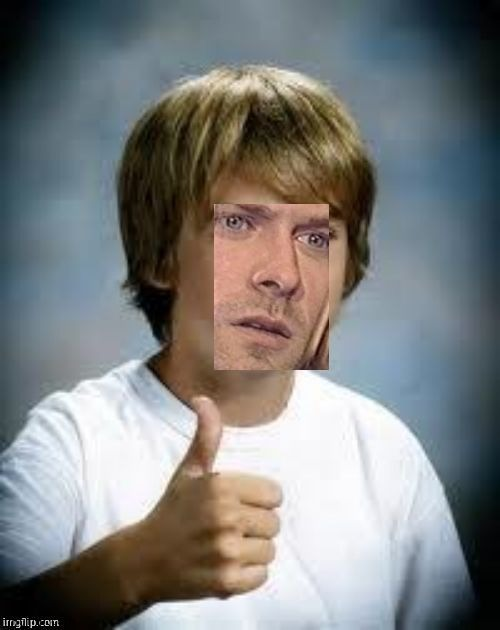 High Quality Kurt Cobain thumb up kid Blank Meme Template