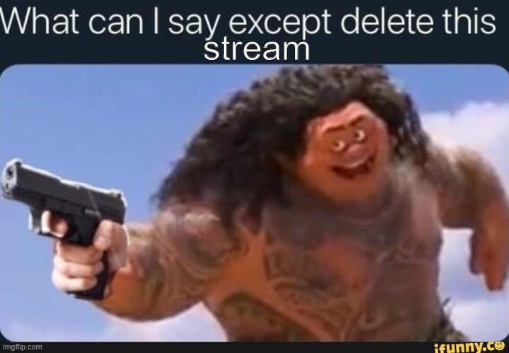 High Quality what can i say except delete this stream Blank Meme Template