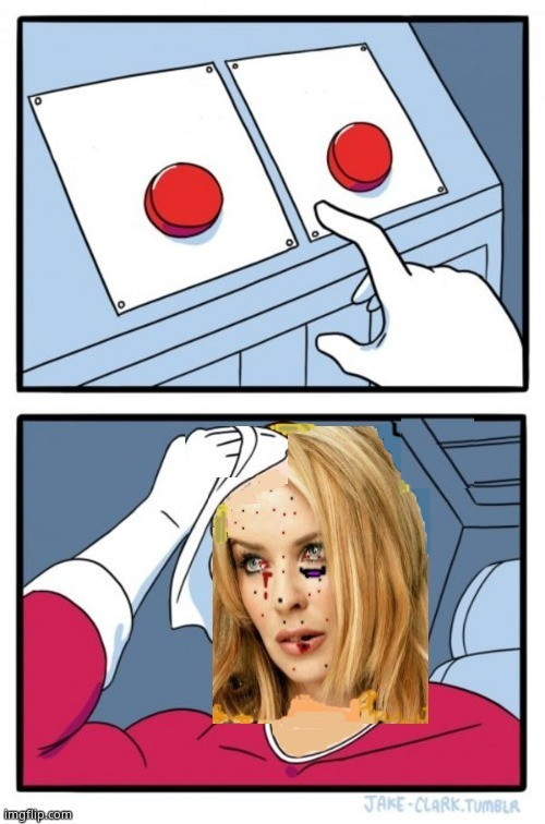 Two buttons Kylie Blank Meme Template