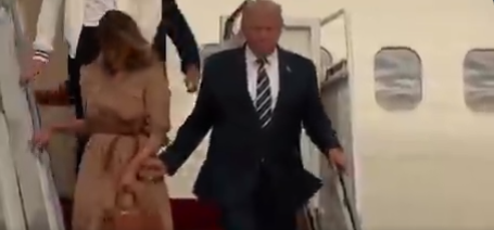 Melania refuses to hold hand Blank Meme Template