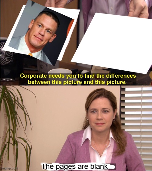 Can you see any difference? | The pages are blank | image tagged in memes,they're the same picture | made w/ Imgflip meme maker