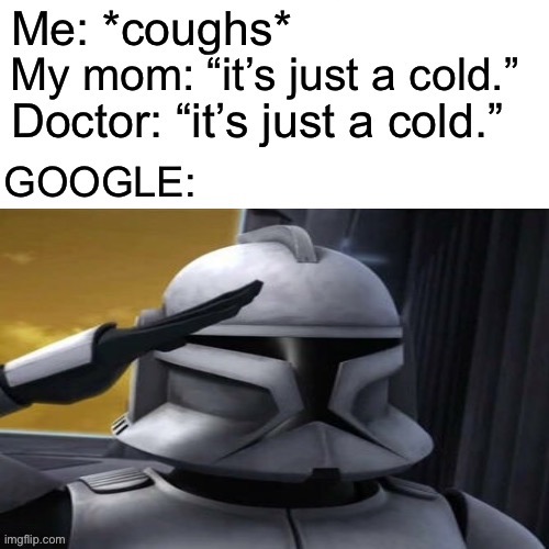 Fair well brave soldier | image tagged in google,salute,clone trooper | made w/ Imgflip meme maker
