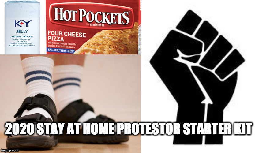 stay at home protestor starter kit Imgflip