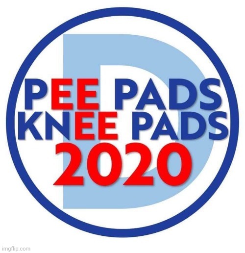 Pee Pads & Knee Pads 2020 | image tagged in creepy joe biden,dementia,pedophile,corruption,china,ukraine | made w/ Imgflip meme maker