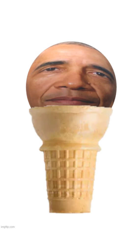 Obama Cone | image tagged in obama,barack obama,cursed image | made w/ Imgflip meme maker