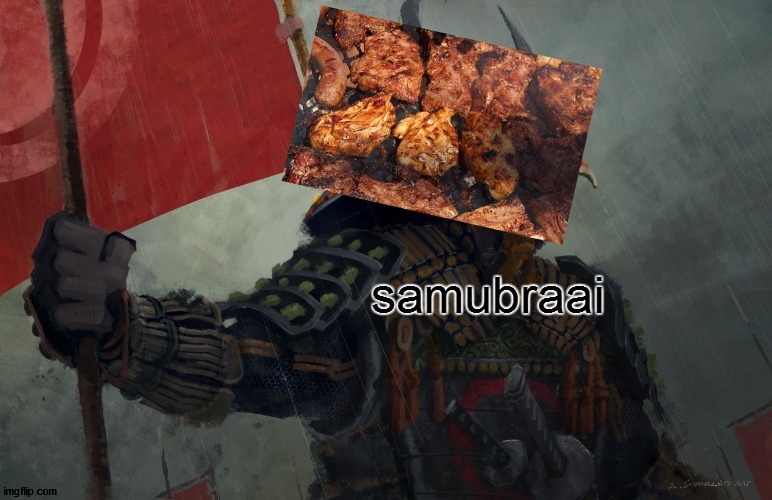 idk y its here | image tagged in samurai,bra | made w/ Imgflip meme maker