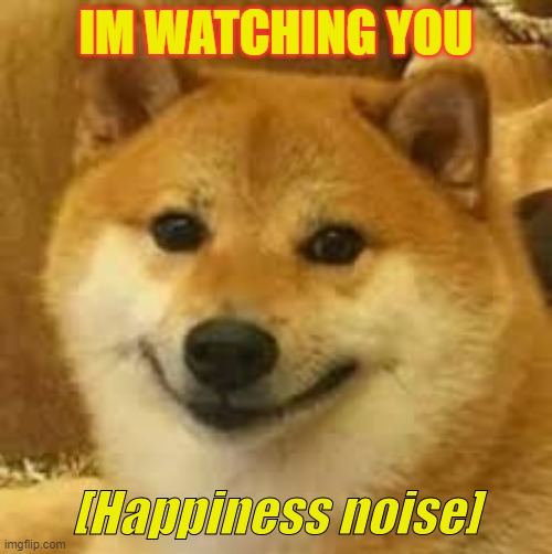 Shibe | IM WATCHING YOU | image tagged in shibe | made w/ Imgflip meme maker