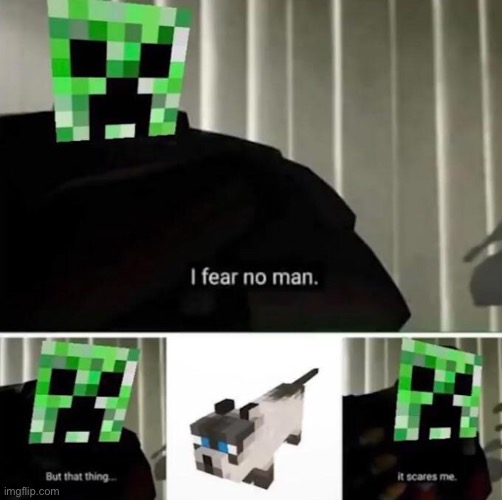 Ah so scary TvT | image tagged in minecraft creeper | made w/ Imgflip meme maker