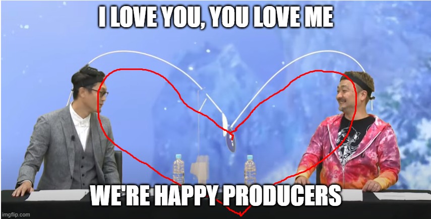 I LOVE YOU, YOU LOVE ME; WE'RE HAPPY PRODUCERS | made w/ Imgflip meme maker