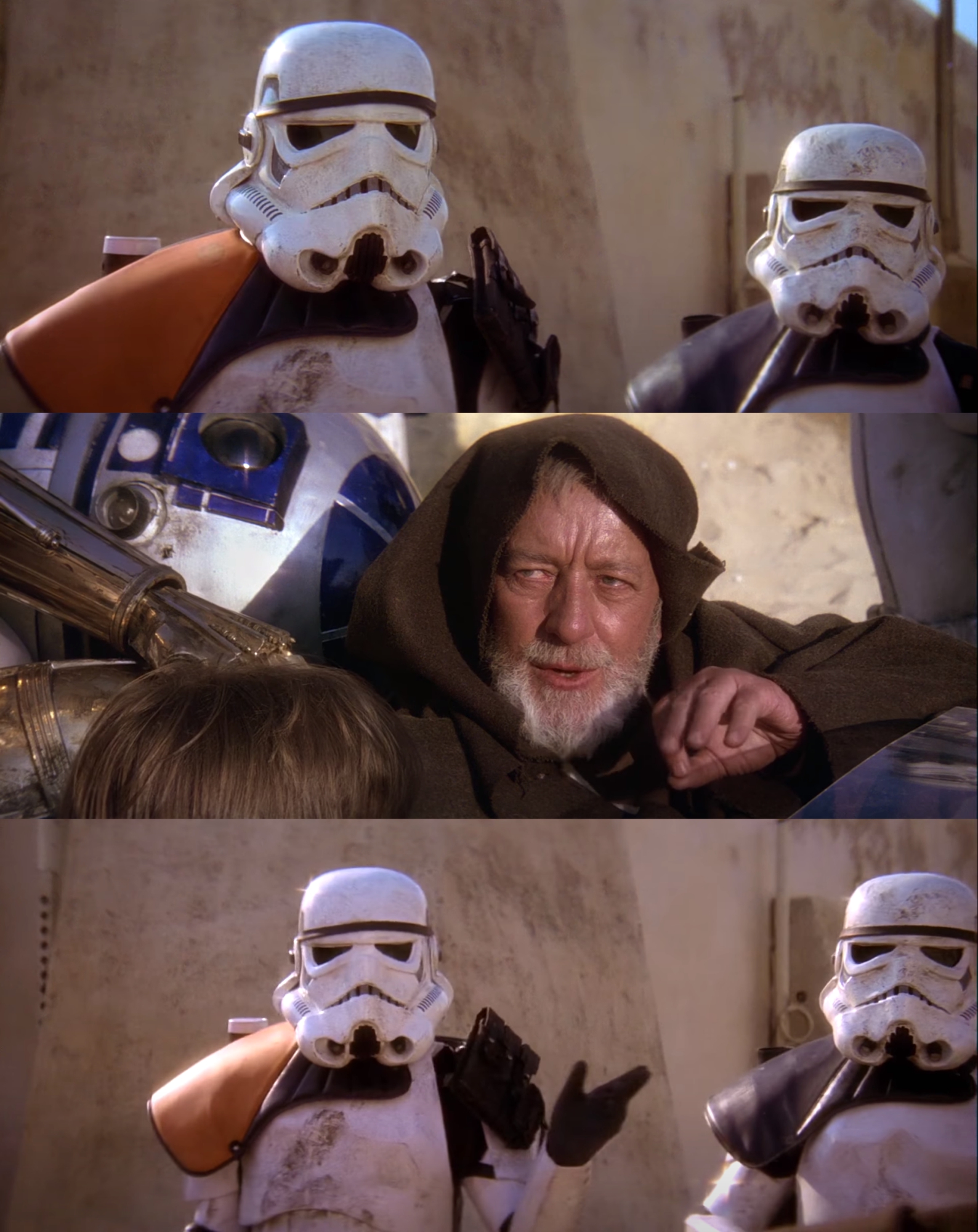 Not the droids you are looking for Blank Meme Template