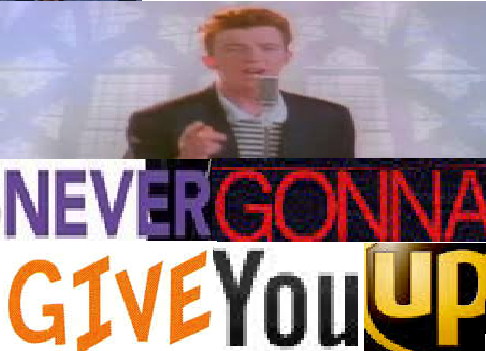Never gonna give you up collage Blank Meme Template