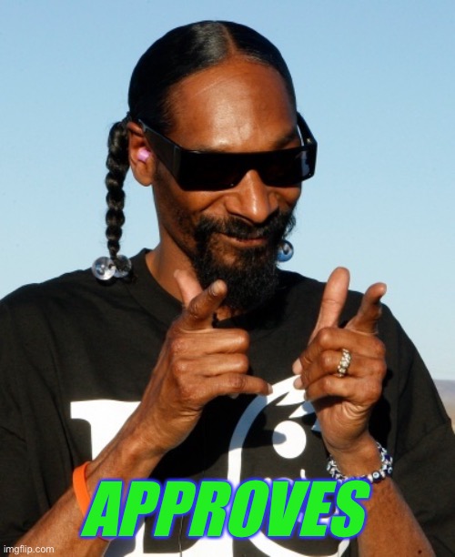 Snoop Dogg approves | APPROVES | image tagged in snoop dogg approves | made w/ Imgflip meme maker