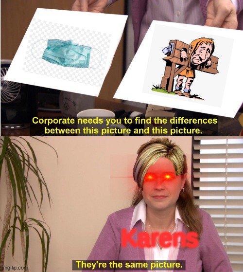 They're The Same Picture Meme | Karens | image tagged in memes,they're the same picture | made w/ Imgflip meme maker