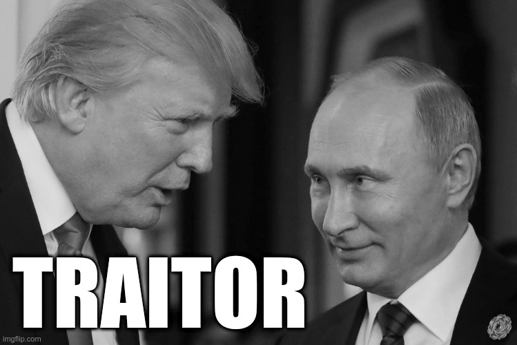 Trump Traitor | TRAITOR | image tagged in trump,putin,traitor | made w/ Imgflip meme maker
