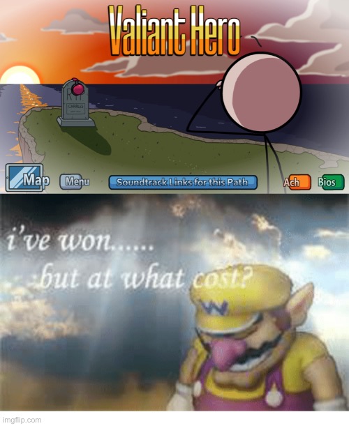 Press F to pay respects for Charles | image tagged in wario,henry stickmin,rest in peace,vallient hero,charles | made w/ Imgflip meme maker