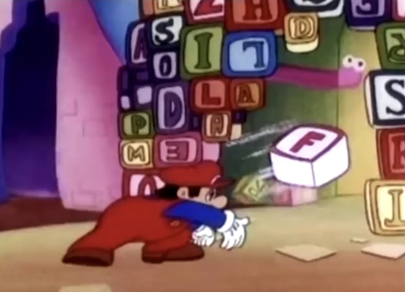 Mario yeets f Blank Meme Template