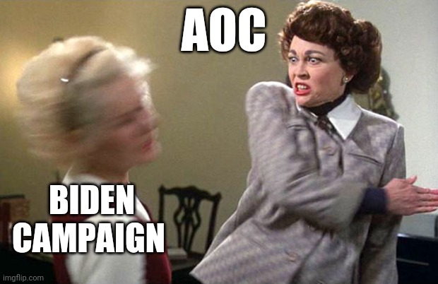 Alexandria Ocasio-cortez vs Biden Campaign | AOC; BIDEN
CAMPAIGN | image tagged in alexandria ocasio-cortez,memes,funny,donald trump,politics | made w/ Imgflip meme maker
