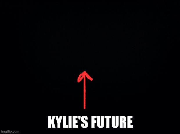 Black background | KYLIE'S FUTURE | image tagged in black background | made w/ Imgflip meme maker