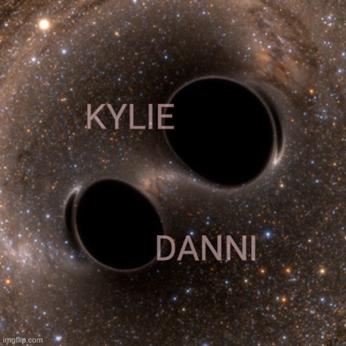 black holes | KYLIE DANNI | image tagged in black holes | made w/ Imgflip meme maker
