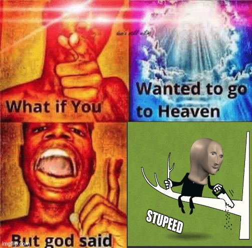 He did say it | image tagged in memes,funny,god,but god said,what if you wanted to go to heaven,stop reading the tags | made w/ Imgflip meme maker