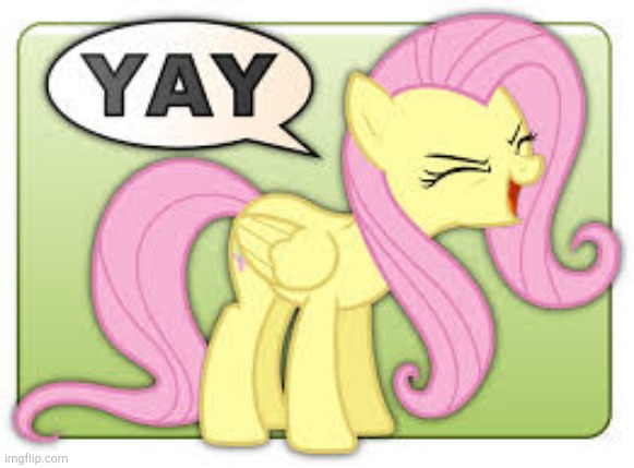fluttershy yay | image tagged in fluttershy yay | made w/ Imgflip meme maker