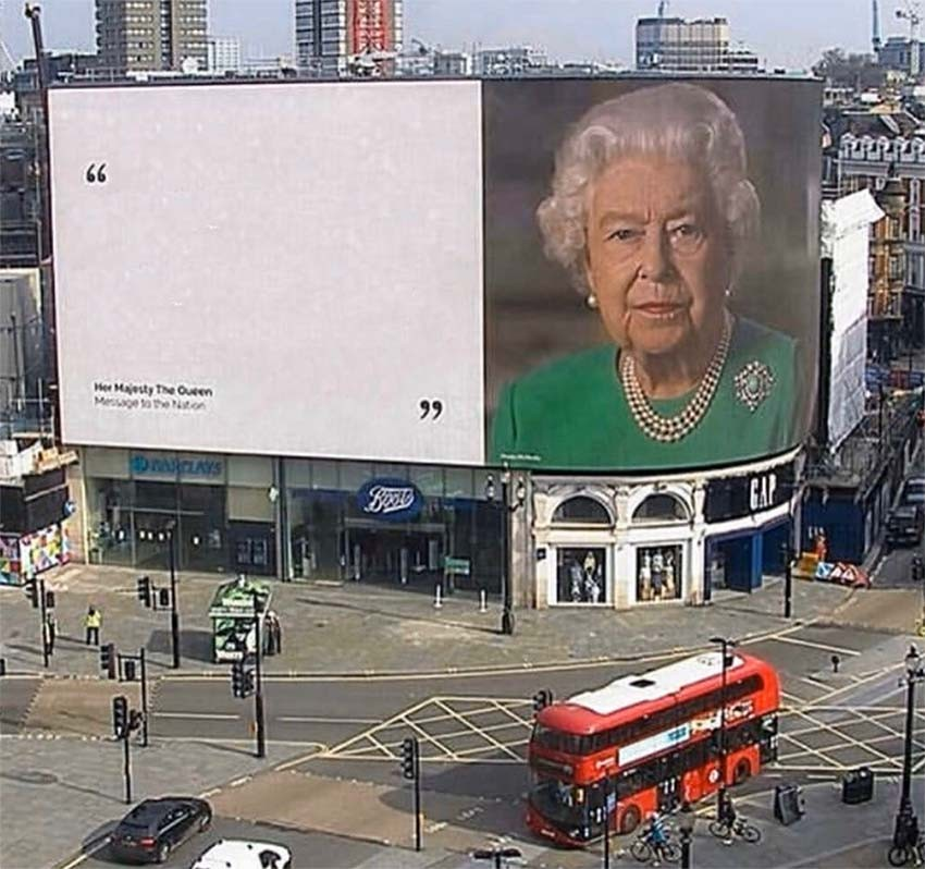 empty queen billboard Blank Meme Template