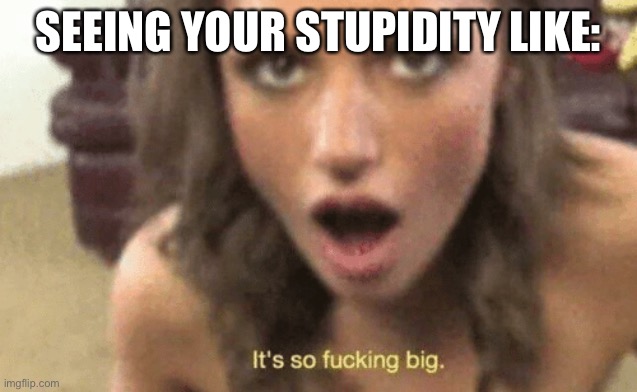 woman | SEEING YOUR STUPIDITY LIKE: | image tagged in woman | made w/ Imgflip meme maker