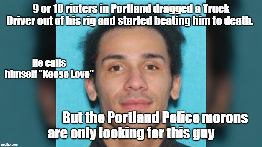 Antifa Keese Love Manhunt | morons | image tagged in keese love,antifa | made w/ Imgflip meme maker