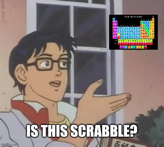 Is This A Pigeon Meme | IS THIS SCRABBLE? | image tagged in memes,is this a pigeon | made w/ Imgflip meme maker
