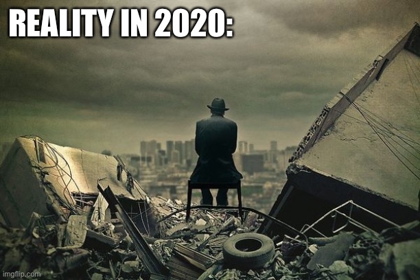 End of the world  | REALITY IN 2020: | image tagged in end of the world | made w/ Imgflip meme maker