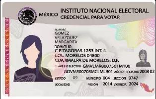 Mexican voter ID Blank Template - Imgflip